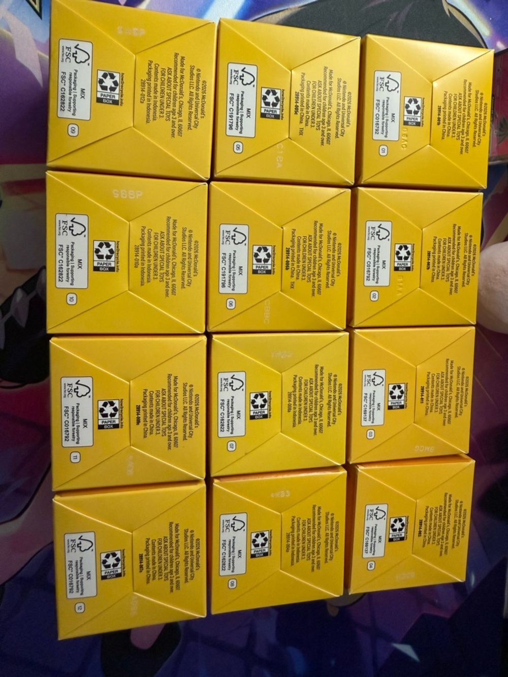 Super Mario Galaxy McDonald’s full set 1-12 New
